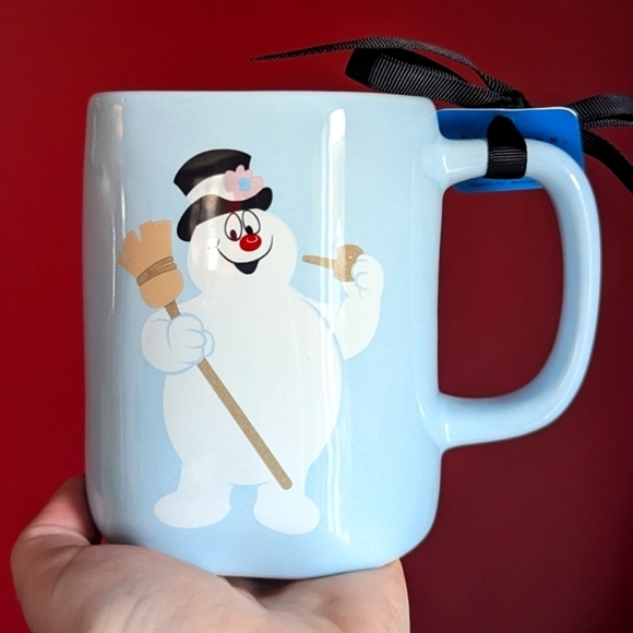❌SOLD❌Rae Dunn x Frosty HAPPY JOLLY FUN Double Sided Mug - Picture 3 of 5